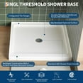 thumbnail image 6 of ChaoLink 36x36 Inch Right Drain Shower Pan – Lightweight ABS Single Threshold Base with Non-Slip Textured Surface & Drain Kit Easy Install, 6 of 8