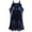 Navy, variant on Odeerbi Dresses for Women 2025 Maxi Dress Off The Shoulder Plus Size Solid Butterfly Sleeve Lace Up Festival Dress Navy