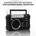 thumbnail image 2 of FP-722S Multi-Band Portable Radio with Bluetooth and Solar Power, Black, 2 of 4