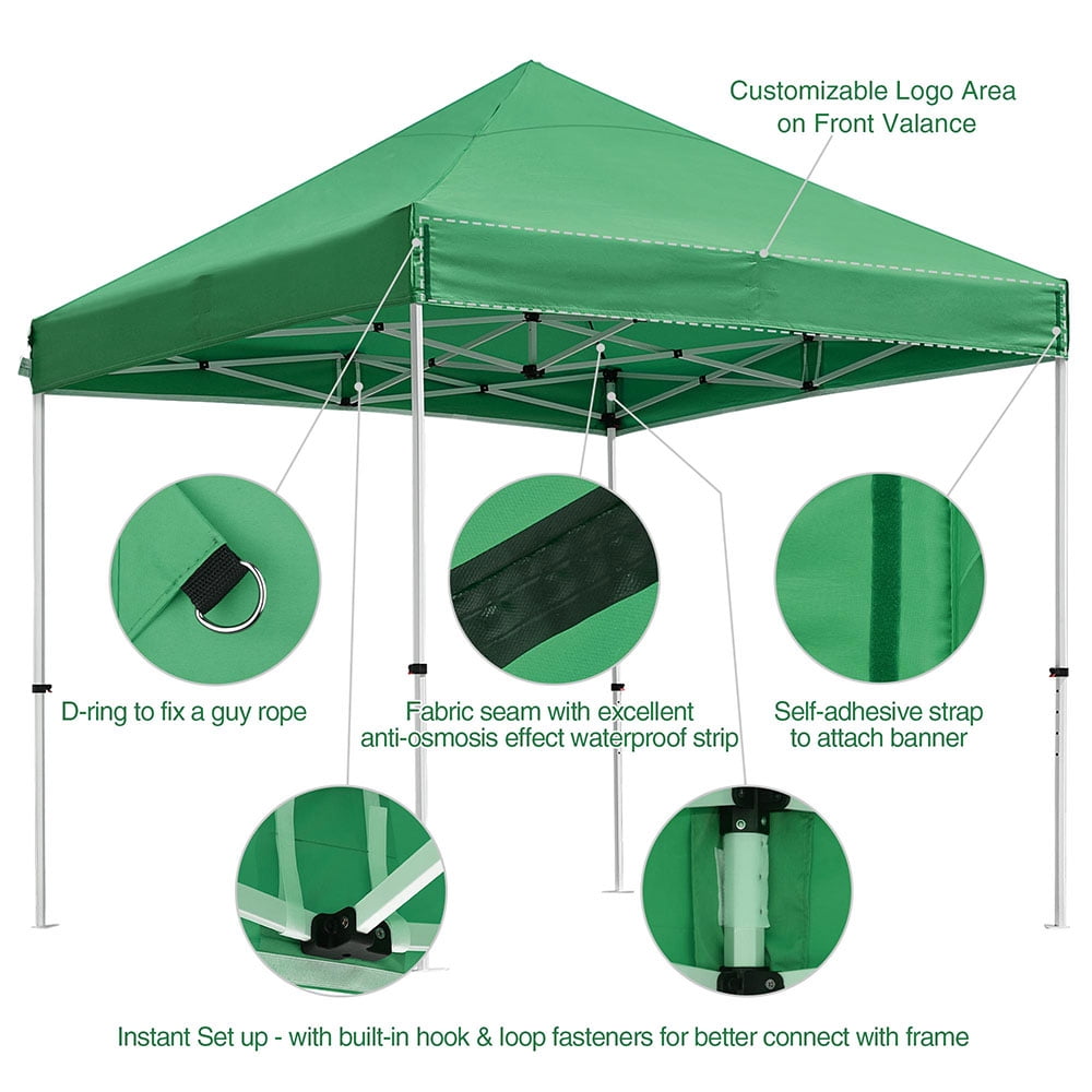 Instahibit® 10x10 ft Pop Up Canopy Tent 