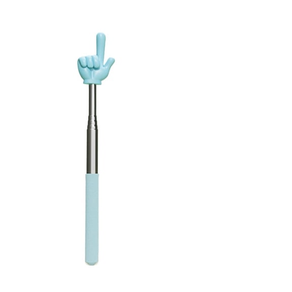 Telescopic Finger Pointer Stick, Retractable Stainless Steel Classroom Teaching Pointer, Cute Hand Shape Guide Wand, 5 Macaron Pastel Colors Available