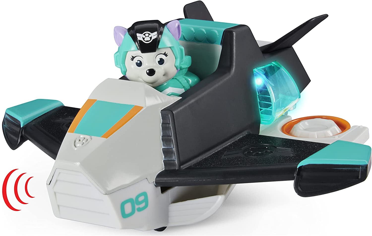 Paw Patrol, Jet to The Rescue Everest Deluxe Transforming Vehicle with Lights and Sounds