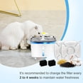 thumbnail image 3 of 16 Pack Cat Water Fountain Replacement Filters for Ophanie , 8 Pcs Cats Fountain Filters & 8 Pcs Pre-Filter Sponges for 95oz/2.8L 135oz/4L 67oz/2L Automatic Pet Dog Fountain Water Dispenser Filter, 3 of 7