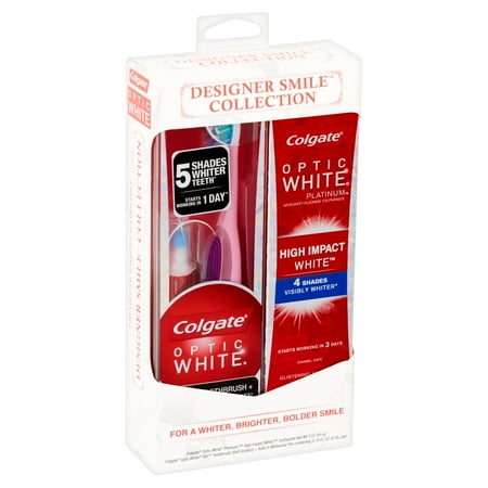 Colgate Optic White Toothpaste and Whitening Pen 2-in-1 Whitening Kit