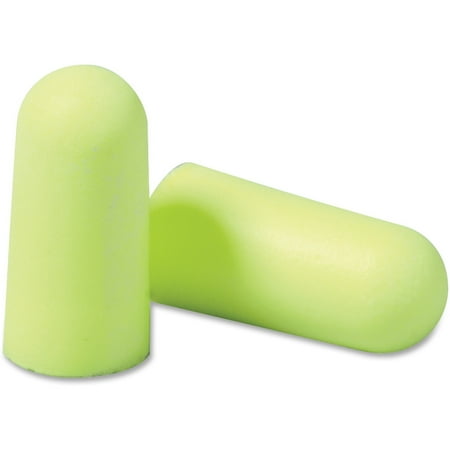 E-A-R, MMM3121250, soft Yellow Neons Uncorded Earplugs, 200 / Box, Neon Yellow