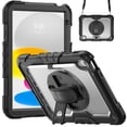 thumbnail image 2 of XYX pour iPad (A16)11e /10e Génération 11/10.9 Pouces 2025/2022 Étui, étui Rotative 360 Antichoc avec Support, Protecteur d'Écran, Sangle d'Épaule, Transparent, 2 of 7