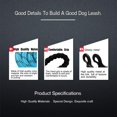 thumbnail image 3 of Dog Leash Multicolor Reflective Nylon Round Rope Medium Large Dog Leash, 3 of 7