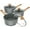Gray, variant on MICHELANGELO Sauce Pan with Lid, Nonstick Saucepans 1.5QT&2QT&3QT, Granite Sauce Pan 3 Piece, Stone Saucepan Set, Small Pot with Lid, Nonstick Sauce Pot Set