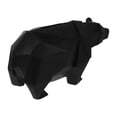 thumbnail image 4 of EeaseMX Hucha de resina con forma de oso polar, decorativa, para escritorio, color negro, 4 of 7