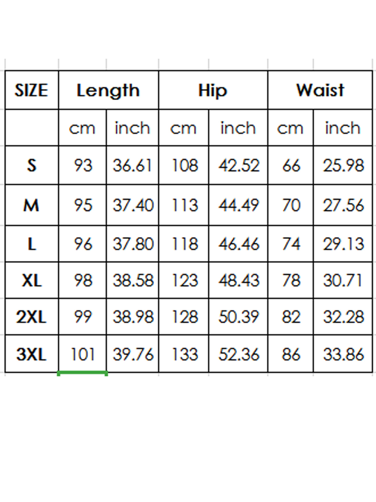 mens size 82 pants in inches