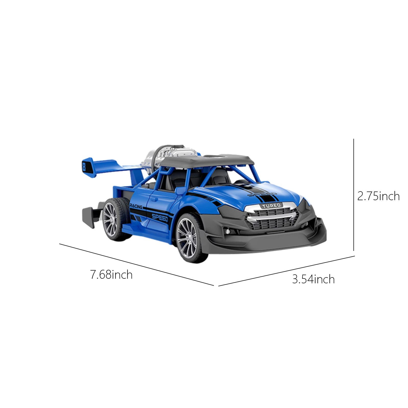 SPOORYYO High-speed Remote Control Car with Water Spray and Drift Features, 2.4Ghz Control, Powerful Motor, Stunt Tires, 360° Rotation, Cool Lights