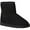 Black, variant on Fireside By Dearfoams Women's Rosebery Genuine Shearling Boot