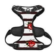 thumbnail image 5 of Gaeub Ladybugs on Black and White Striped1 Gaeub Ladybugs on Black and White Striped1 No Pull Dog Harness, Secure and Adjustable Pet Vest for Outdoor Activities - Medium, 5 of 9