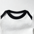 thumbnail image 6 of Ruyang Toddler Cotton Short Sleeved Bodysuit Color Blocked Trimmed Round Neck Romper Baby Crawling Suit for Boys Girls, 6 of 6