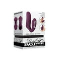thumbnail image 1 of Main Secourable Évoluée Vibromasseur à Double Stimulation en Silicone Rechargeable Prune, 1 of 5