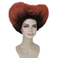 thumbnail image 3 of HPO Women's Canadian Drag Queen Heart-Shaped Wig in Brown | Fluffy Design Flame-Retardant Synthetic Fiber Hair for Halloween Cosplay, 3 of 3