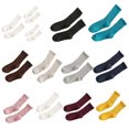 thumbnail image 3 of Ribbed Knitted Lettuces Frilly Cotton Socks for Women and Girls Solid Color Ruffle Short Anklet Socks, 3 of 9