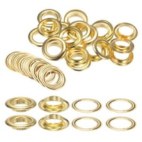 20Set Grommets Eyelets with Washers 20mm Metal Eyelets Kit for Curtain Tarps Leather Bag DIY, Gold