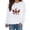 White, variant on Fgnfyis Women Canadian Maple Leaf Print Round Neck Long Sleeve Casual Pullover Sweater Womens Sweatshirts Black M