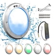 thumbnail image 1 of 1 Lámpara LED Sumergible Para Alberca de nicho o sobreponer ADS PL 80W 27CM Azul Con Transformador, 1 of 5