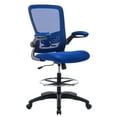 thumbnail image 5 of Serena Mesh Drafting Chair, Tall Office Chair for Standing Desk by Naomi Home-Base Color:Black,Color:Blue, 5 of 11