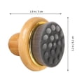 thumbnail image 3 of GOOHOCHY Cepillo de limpieza del cuerpo ducha de madera depurador de madera exfoliante cepillo de masaje corporal pincel, 3 of 7