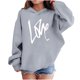 thumbnail image 1 of Sudadera con capucha y estampado de corazón de San Valentín, sudadera de manga larga para niños y niñas, chaqueta para niñas de talla mediana y grande., 1 of 7