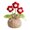 Red, variant on Handmade Knitted Crochet Mini Potted Cactus in Red for Boho Desk Bedroom Balcony Home Decoration
