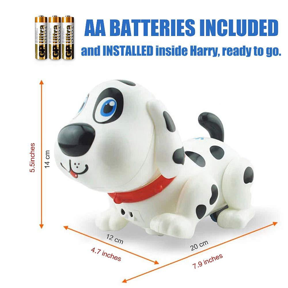 Walking Electronic Pet Dog Interactive Puppy Chasing and Fun Activities Robot Harry Responds to Touch