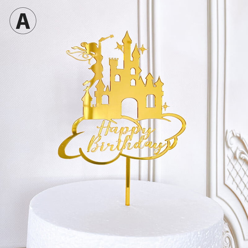 50 Golden Years Anniversary Cake Topper - 50Th Years Blessed & Loved Party  Gold Glitter Cake Topper - Cheers To 50 Years Birthday Party Decoration -  Walmart.com