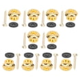 thumbnail image 4 of Guitar Strap Lock, Not Easy To Damage Zinc Alloy Material Guitar End Button, For Guitar Bass Gold, 4 of 8