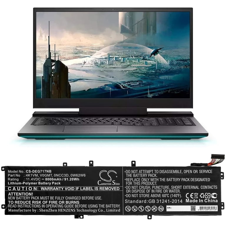 Batterie Compatible Pour Dell G7 17 7700 (4K1VM) - Occasion - état 'Gebraucht' (usagé)