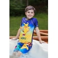 thumbnail image 2 of Pokemon Pikachu Little Boys Rash Guard Swim Shirt Little Kid to Big, 2 of 4