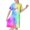 A Multicolor, variant on Auroural Girls Nightgowns 4T 3-12 Years Children's Fashion Printed Dreamy Pajamas Mid Calf Nightgown