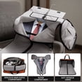 thumbnail image 4 of Convertible Garment Duffel Bag with Shoulder Strap, Foldable Duffle Bag for Men Women, 2-in-1 Hanging Suitcase Suit Travel Bag, Orange - GB261, 4 of 9