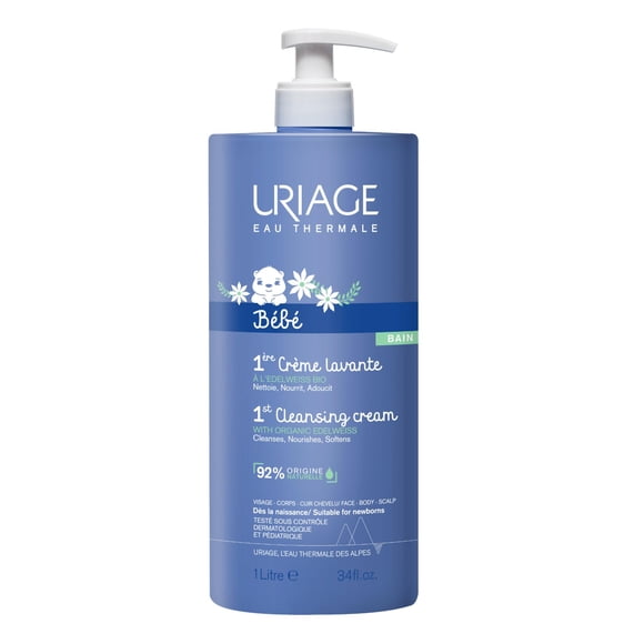 Gel de Baño para Bebé Uriage Orgánico con Edelweiss y Manteca de Karité