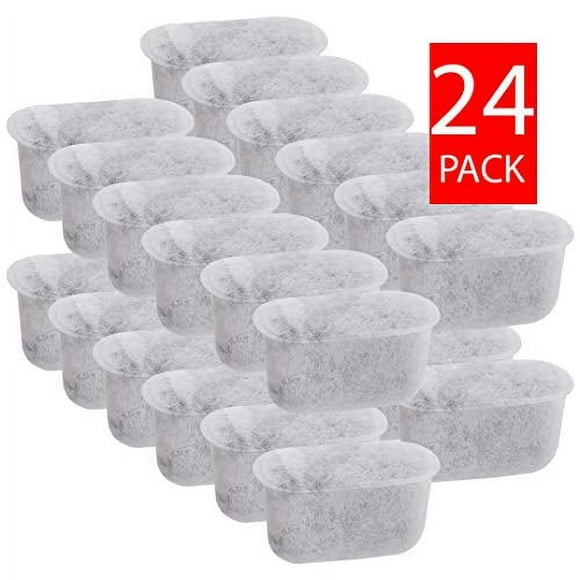 DEBGFS (24) Charcoal Water Filters Fit All and Braun Coffee Machines - DCC-RWF and BRSC004 Replacement Filters