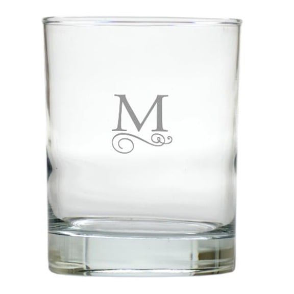 Carved Solutions Old Fashion Glass Set Of 6-Fleur-De-Lys