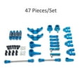thumbnail image 3 of Vogacara 1/28 RC Car Swing Arms Shock Absorber Servo Arm Link Rod Kit Reemplazo de piezas Accesorios Reemplazo para WLtoys K969 K979 K989 Kits de construcción modelo Azul, 3 of 6
