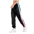 thumbnail image 1 of Rovga Pants For Mens Loose Fit Button Side Basketball Training Joggers With Elastic Workout Training Pants Black Relax Fit Slacks Xl, 1 of 6