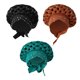 thumbnail image 1 of 3 piezas de turbante trenzado , cubierta de pelo trenzado, bufanda para la cabeza, accesorios para el cabello para mujer, boda Yinane turbante africano, 1 of 8