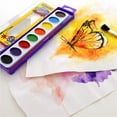 thumbnail image 6 of BAZIC 8-Color Semi-Moist Watercolor Set with Brush, 6 of 7