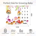 thumbnail image 2 of Manta Baby Monthly Milestone SSCSTS de franela, 122 x 102 cm, 2 of 9