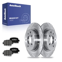 AutoShack 12.12" (307.8 mm) Rear Vented Brake Rotors   Premium Ceramic Brake Pads | Replacement for 2009-2014 Nissan Maxima 2016-2020 Nissan Maxima | 6-PC Brake Kit