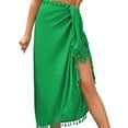 thumbnail image 4 of Clearance! Hontri 1Pc Beach Towel under $10, Women Swimsuit Cover Up Summer Solid Beach Wrap Skirt Swimwear Bikini Cover Up Skirt Beach Towel On Sale, 4 of 7