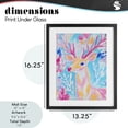 thumbnail image 4 of Stupell Industries Contemporary Bright Pastel Deer Black Framed Print Under Glass, 13 x 16, by Arlington Prints, 4 of 8