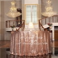 thumbnail image 4 of GFDYREE Sequin Tablecloth, Round, 72", Rose Gold, 4 of 6