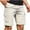 Khaki, variant on WRKEKC Cargo Shorts for Men, Summer Shorts for Men, Men's Summer Casual Pants Thin Five Quarter Pants Casual Work Pants L