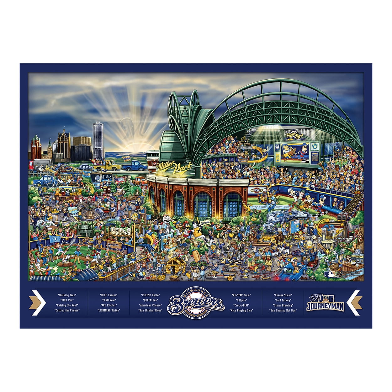 YouTheFan 5021268 Milwaukee Brewers Joe Journeyman Puzzle - 500 Piece