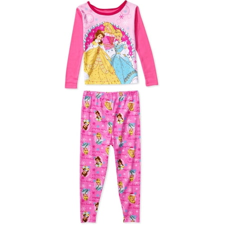 Disney - Toddler Girls' Princess 2-Piece Cotton Pajamas Set